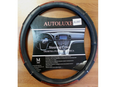 Оплетка д/руля AL-007 - (черн.) M