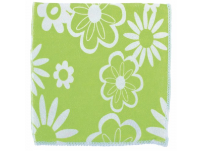 Салфетки из микрофибры с зел.цветами 300*300 мм//Elfe
