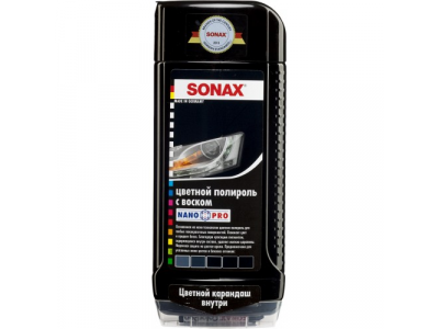 Цветной полироль с воском + карандаш (черный) NanoPro, 500 мл
