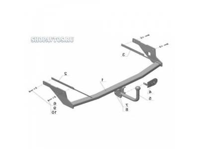 Фаркоп на Ford Focus II универсал 2004-2011гг.