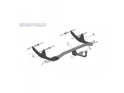 Фаркоп на Renault Logan Wagon универсал 2007г.-по н.в.