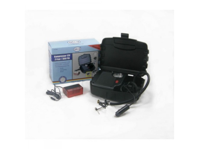 Компрессор"нон-стоп",300 PSI(в коробке),с фонарем,гар.-6 м.