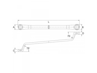Ключ накидной 08х10мм