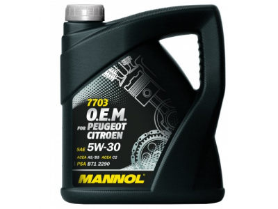 MANNOL 7703 O.E.M. 5W-30 for Peugeot Citroen 4L
