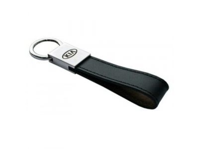 Кожаный брелок Kia Keyring, Leather Black, артикул R8480AC463K