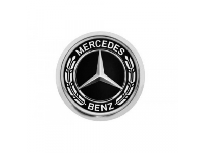 Значок Mercedes-Benz Pin, Laurel Leaf Badge, Silver-coloured / Black