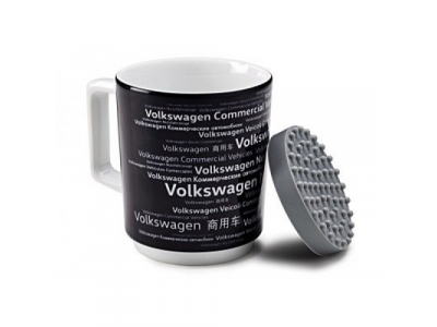Фарфоровая кружка Volkswagen Commercial Vehicles Mug, Black, артикул 7E0069601A