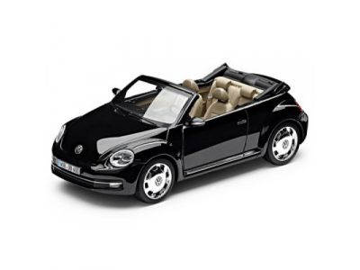 Модель автомобиля Volkswagen Beetle Cabrio, Deep Black Pearl Effect, Scale 1:43