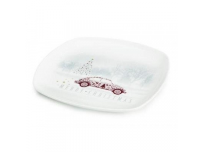 Тарелка Volkswagen Beetle Porcelain Plate, Marry Christmas