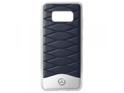 Кожаный чехол Mercedes для Samsung Galaxy S8, Blue
