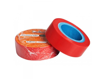 Изолента ПВХ, красная, 19 мм, 10 м AIRLINE