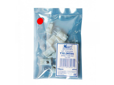 Светодиодная лампа T10 W5W (W2.1x9.5d) 12v Red